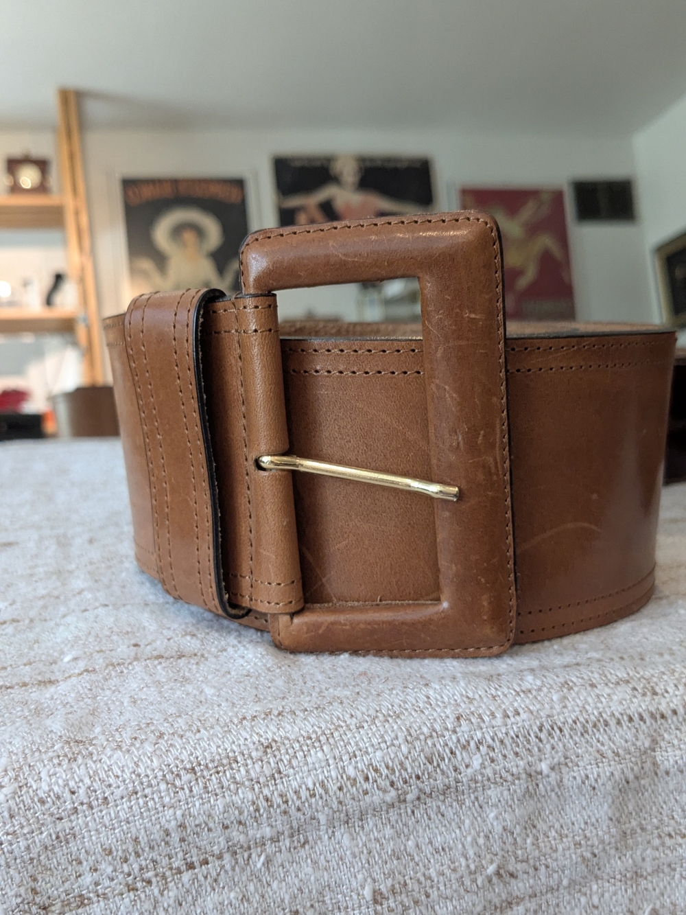 Vintage Italian Wide Leather Belt – Madame Angelo